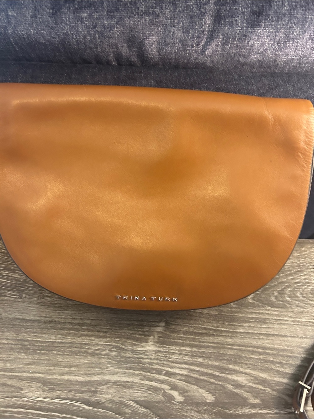 Trina Turk Saddle Crossbody Bag in Cognac Color